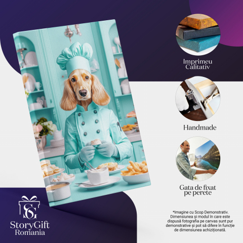 Tablou Canvas Personalizat Bucătar Cheff Albastru
Marime 40x25CM [3]