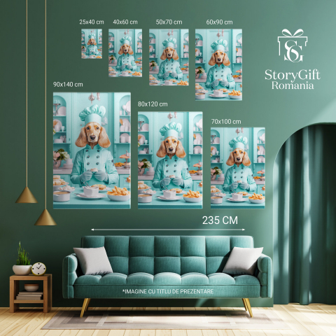 Tablou Canvas Personalizat Bucătar Cheff Albastru
Marime 40x25CM [5]