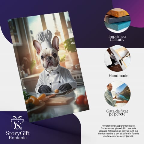 Tablou Canvas Personalizat Bucătar Cheff În Paris
Marime 40x25CM [3]