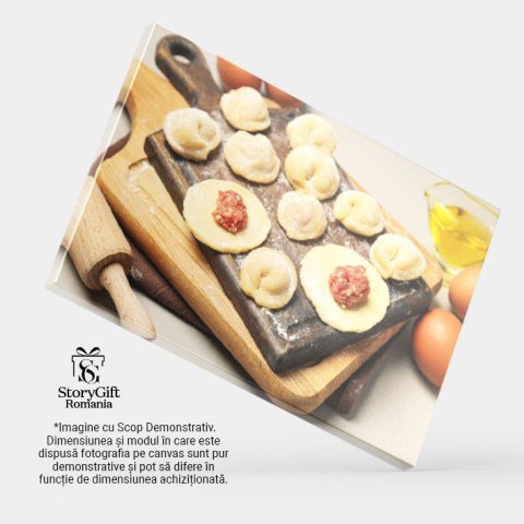 Tablou Canvas - Bucatarie rusa, gatit, snack traditional, ravioli 40x25CM [3]