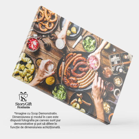 Tablou Canvas: Bucurie si Traditie Bavareza - Bucurie, Gastronomie, Sarbatoare, Bautura 40x25CM [3]