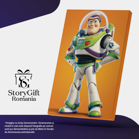 Tablou Canvas:  Buzz Personaj Animat Disney- Toy Sory Pictura Digitala 40x25CM [4]