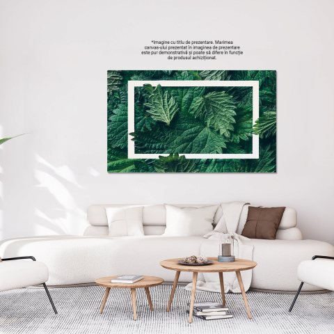 Cadru Natural - Sablon Decorativ cu Frunze și Ierburi, Marime 40x25CM [2]
