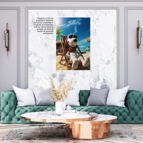 Câine la Plajă - Pictură Digitală Animată pentru Copii, Marime 40x25CM [2]