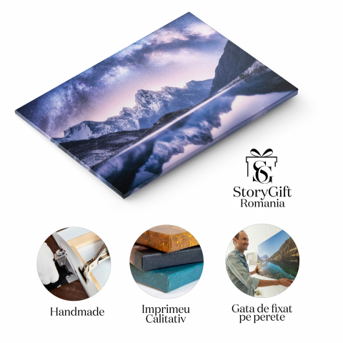 Călătorii Prin Univers - Calea Lactee deasupra Munților, Marime 40x25CM [1]