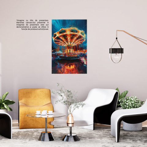 Carusel Colorat în Mișcare - Distracție pentru Copii, Marime 40x25CM [2]