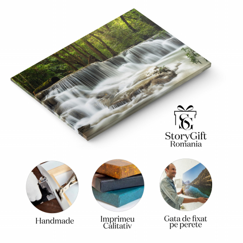 Cascada Minunată în Pădurea Adâncă Huay Mae Khamin: Un Colț de Paradis, Marime 40x25CM [1]