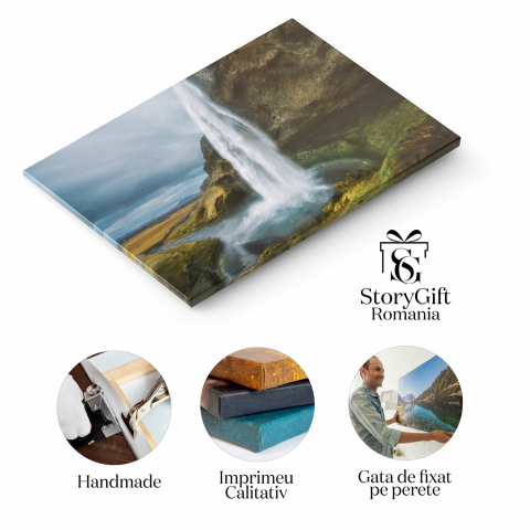 Cascada Islandeză – O Minune Naturală în Aventură, Marime 40x25CM [1]