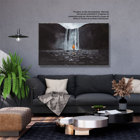 Tablou Canvas Cascada si minunile islandeze, Frumusetea Naturii, aventura, natura, peisaj 2467 40x25CM [2]
