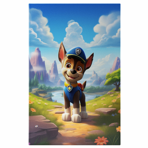 Personaje Desene Animate - Cățel Patrula Secreta în Natură - Pictură Digitală pentru Copii, Marime 40x25CM