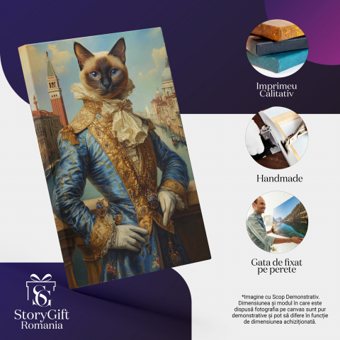 Tablou Canvas Personalizat - Animal Cavaler Regal în Copenhaga
Marime 40x25CM [3]