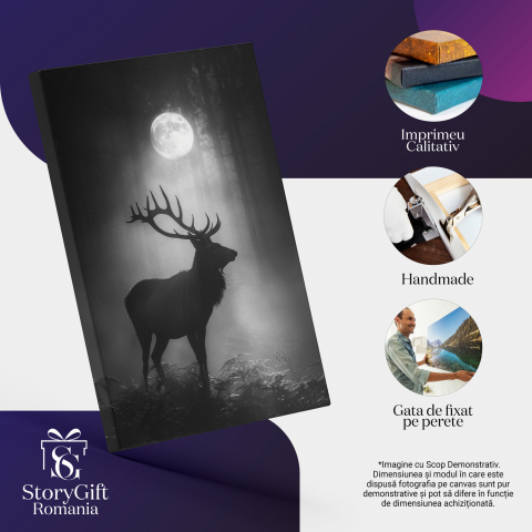 Vultur Pleşuv în Zbor cu Fundal de Zăpadă, Marime 40x25CM [1]