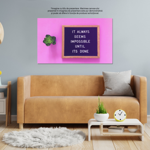Citat Inspirational: Depășirea Imposibilului - Inspirație și Curaj, Marime 40x25CM [3]