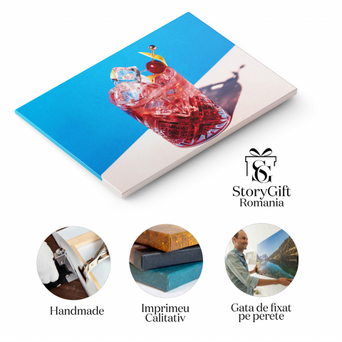Cocktail Rosa Negroni - Rafinament în Fiecare Detaliu, Marime 40x25CM [1]