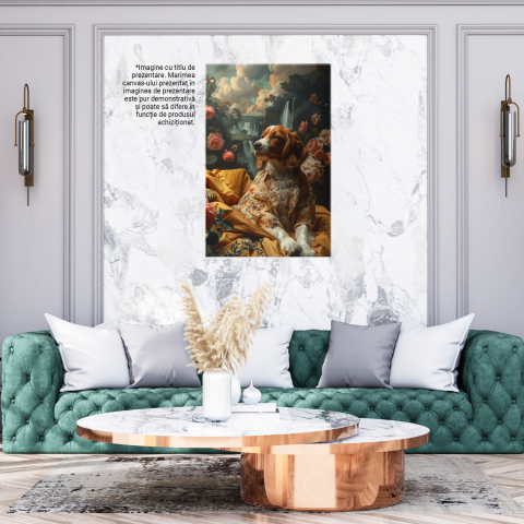 Companionul Visător - Tablou Canvas cu Rafinament și Stil în Blana unui Câine Distins, Marime 40x25CM [2]