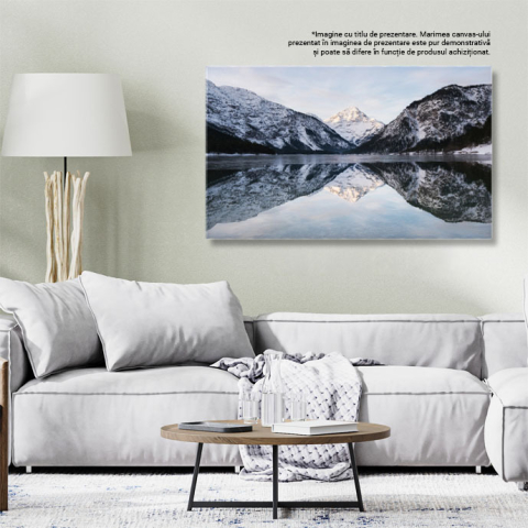 Tablou Canvas Compozitie a Naturii Lac, Reflectie, Munte, Varf, Germania 1424 40x25CM [2]