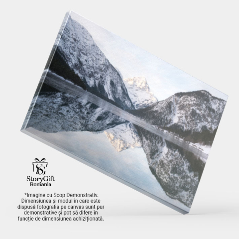 Tablou Canvas Compozitie a Naturii Lac, Reflectie, Munte, Varf, Germania 1424 40x25CM [3]