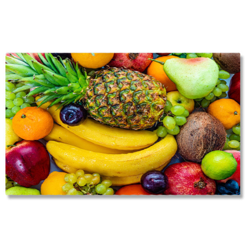 Tablou Canvas Compozitie de Fructe Proaspete, fruit, food, grape, banana, apple 503 40x25CM [0]