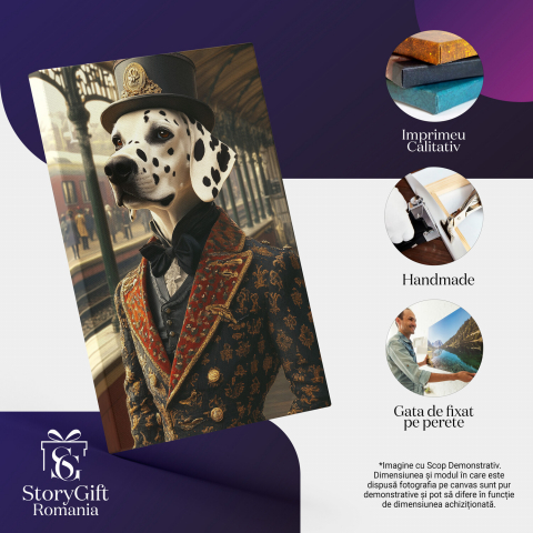 Tablou Canvas Personalizat Conte Regal Cu Jachetă ColoratăMarime 40x25CM [3]