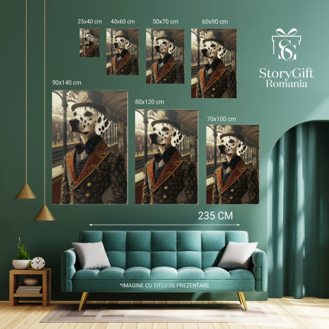 Tablou Canvas Personalizat Conte Regal Cu Jachetă ColoratăMarime 40x25CM [5]