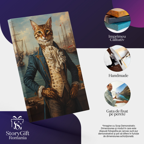  Tablou Canvas Personalizat Conte Regal Pe PontonMarime 100x70CM [3]