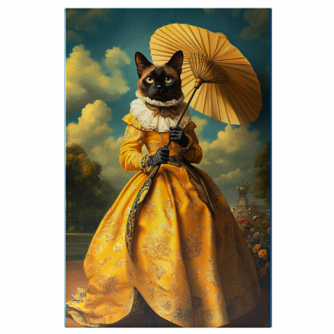 Personalizate cu Animalul Tau -  Tablou Canvas Personalizat Contesa Regală În Grădina Castelului Cu Rochie Galbenă




Marime 140x90CM