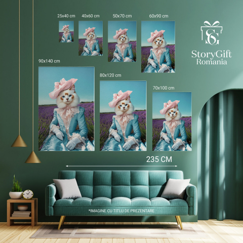 Tablou Canvas Personalizat Contesă Regală în Lan de Lavandă
Marime 40x25CM [5]