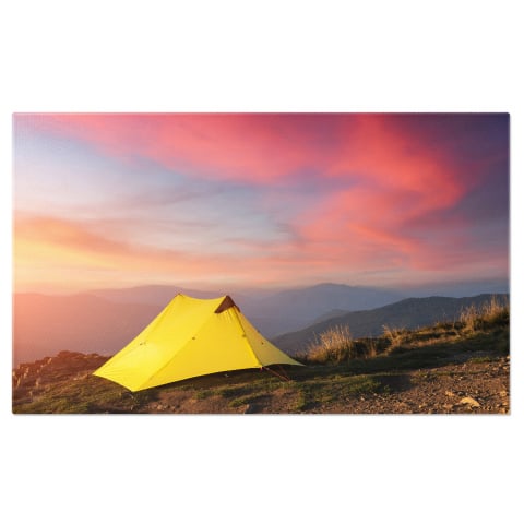 Tablou Canvas Cort de Camping în Munții Toamnei, Marime 40x25CM