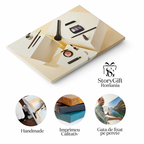 Cosmetice în Nuanțe Pale - O Odă Frumuseții, Marime 40x25CM [1]