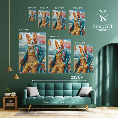 Tablou Canvas Personalizat Costum Colorat Vibrant pe Plajă
Marime 40x25CM [5]