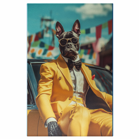 Personalizate cu Animalul Tau -  Tablou Canvas Personalizat Costum Neon Galben La Festival Vintage




Marime 40x25CM