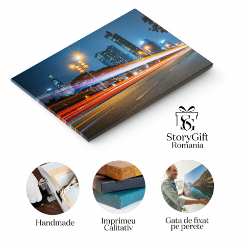 Arhitectura Urbană din China - Peisaj Dramatic în Mișcare Rapidă, Marime 40x25CM [1]