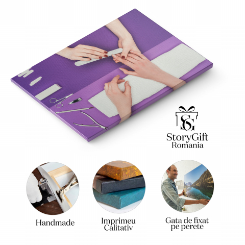 Mâini în Salon de Înfrumusețare: Eleganță și Îngrijire, Marime 40x25CM [1]