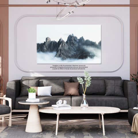 Mistere în Muntii Dolomiti - Peisaj Învăluit în Ceturi, Marime 40x25CM [2]