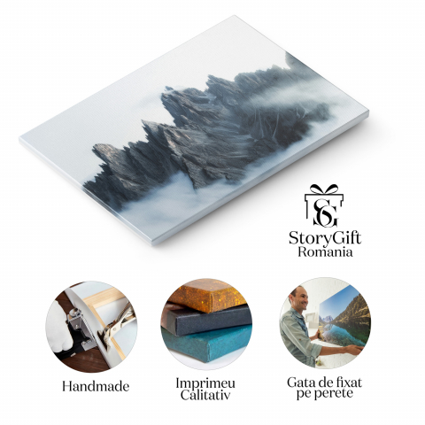 Mistere în Muntii Dolomiti - Peisaj Învăluit în Ceturi, Marime 40x25CM [1]