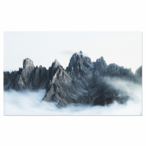 Mistere în Muntii Dolomiti - Peisaj Învăluit în Ceturi, Marime 40x25CM