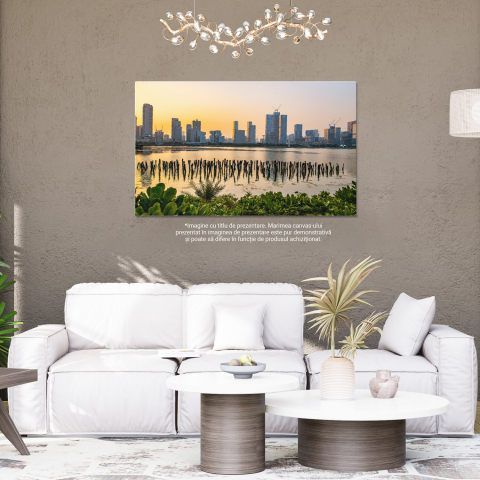 Panorama Urbană în China - Arhitectură Modernă și Parc, Marime 40x25CM [3]