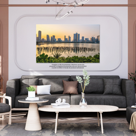 Panorama Urbană în China - Arhitectură Modernă și Parc, Marime 40x25CM [2]