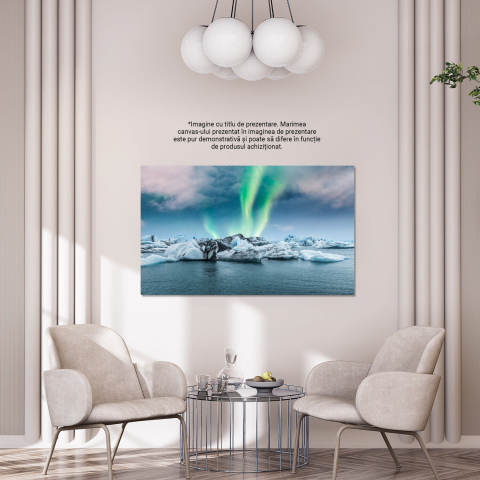 Peisaj Cosmic - Vestrahorn, Islanda - Întâlnirea cu Aurora Boreală, Marime 40x25CM [3]