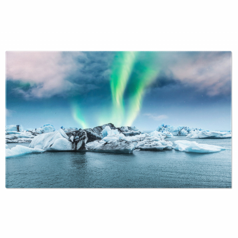 Peisaj - Peisaj Cosmic - Vestrahorn, Islanda - Întâlnirea cu Aurora Boreală, Marime 40x25CM