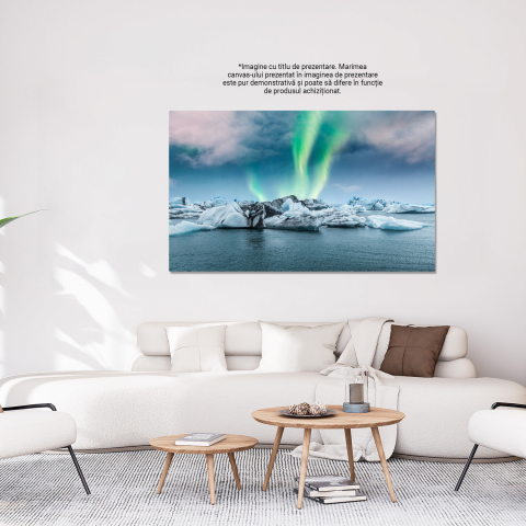 Peisaj Cosmic - Vestrahorn, Islanda - Întâlnirea cu Aurora Boreală, Marime 40x25CM [2]