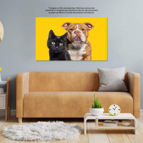 Pisica și Câinele - O Poveste de Prietenie în Natură, Marime 40x25CM [3]