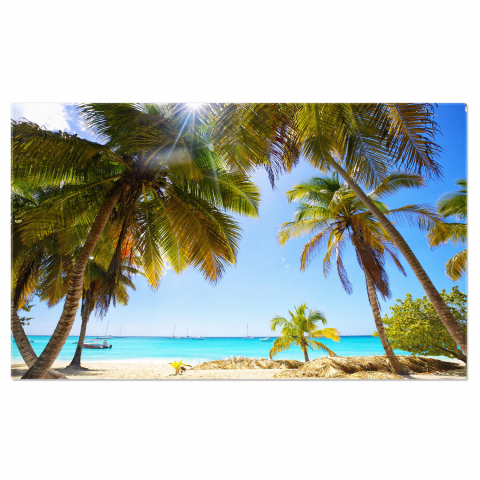 Plaja Exotică în Republica Dominicană - Destinație de Vară, Marime 40x25CM