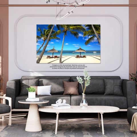 Plaja Paradisiacă în Mauritius - Relaxare Sub Soarele Tropical, Marime 40x25CM [2]