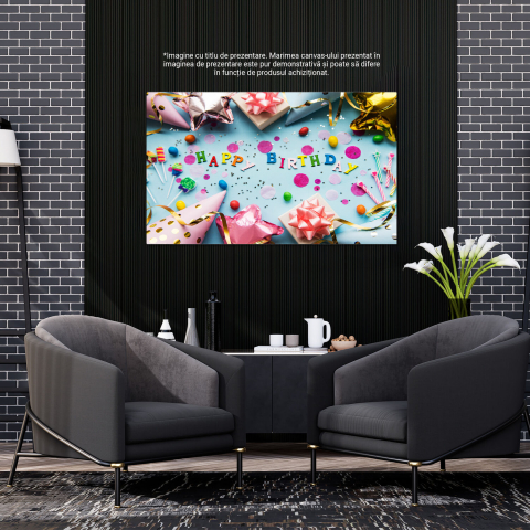 Tablou Canvas Scrisori și Cadouri Festive – Artă Decorativă de Sărbători, Marime 40x25CM [2]