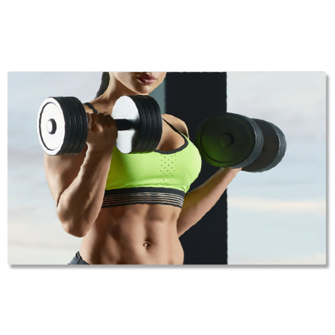 Sport - Tablou Canvas - Dedicare si sanatate: fitness si pasiune sportiva - gym, athlete, health 40x25CM