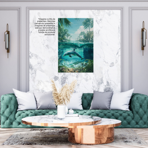 Delfinul la Tropice - Pictură Digitală, Marime 40x25CM [2]