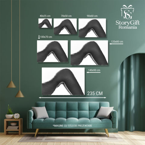 Tablou Canvas - Delicatete Senzuala in Stropi de Apa: O Simfonie a Frumusetii 40x25CM [4]