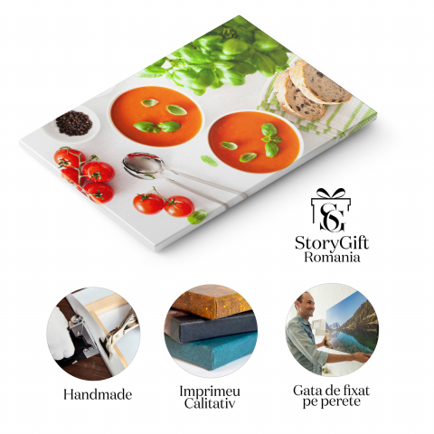 Tablou Canvas Delicii Culinare: Gustoase și Aromate Ingrediente, Marime 40x25CM [1]