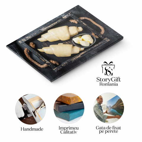 Delicii Matinale: Croissant-uri și Aluat Proaspăt, Marime 40x25CM [1]